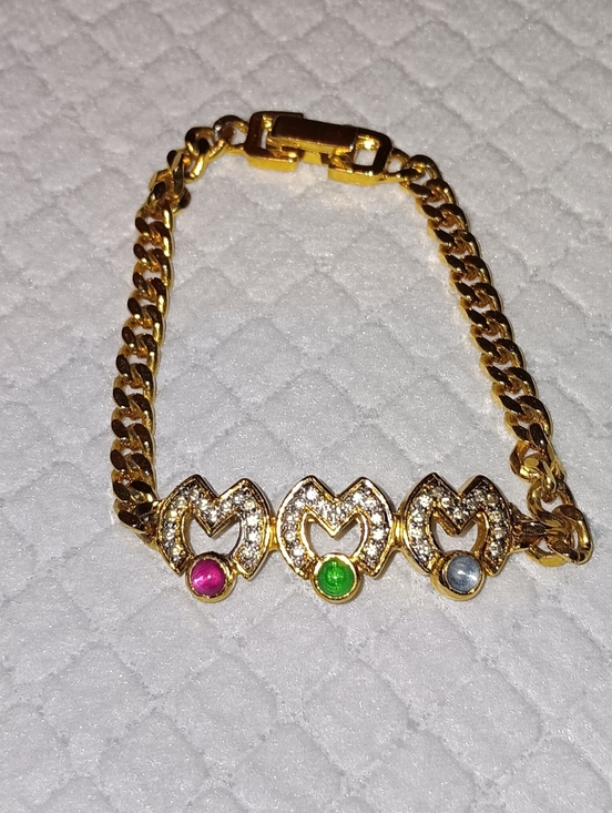 Dior Jewelry - Christian Dior Rare Vintage 1970s Cabachon Rhinestone Bracelet